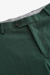 Next Anzughose Signature Zignone Flanellanzug Dunkelgrün/Grün