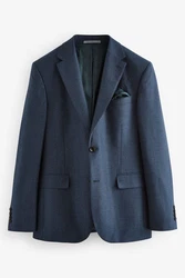 Next Baukastensakko Signature Zignone Flanellanzug Hellblau/Dunkelblau