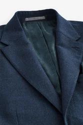 Next Baukastensakko Signature Zignone Flanellanzug Hellblau/Dunkelblau