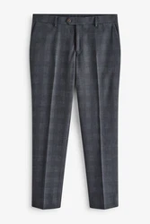 Next Anzughose Karierter Anzug im Slim-Fit Dunkelblau/Grau/Dunkelgrau/Blau