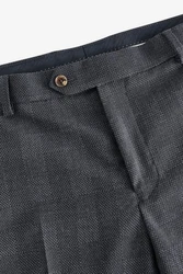 Next Anzughose Karierter Anzug im Slim-Fit Dunkelblau/Grau/Dunkelgrau/Blau
