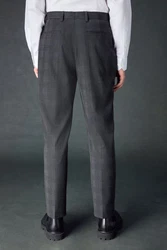 Next Anzughose Karierter Anzug im Slim-Fit Dunkelgrau/Grau/Schwarz