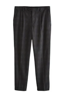 Next Anzughose Karierter Anzug im Slim-Fit Dunkelgrau/Grau/Schwarz