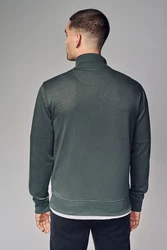 Next Steppjacke Hybrid-Jacke mit Stehkragen Dunkelgrün/Hellblau/Hellgrün/Grau