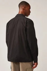 Next Outdoorhemd Hemdjacke mit Reißverschluss Schwarz/Grau/Dunkelgrau