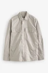 Next Outdoorhemd Hemdjacke mit Reißverschluss Khaki/Beige