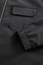 Next Hemdjacke mit Reißverschluss (1-St) Schwarz/Dunkelgrau