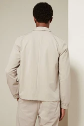 Next Hemdjacke mit Reißverschluss (1-St) Khaki/Beige/Braun