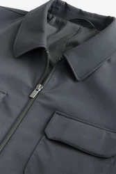 Next Hemdjacke mit Reißverschluss (1-St) Dunkelblau/Dunkelgrau/Grau/Hellgrau/Blau