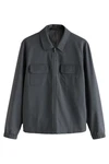 Next Hemdjacke mit Reißverschluss (1-St) Dunkelblau/Dunkelgrau/Grau/Hellgrau/Blau