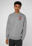 SUBLEVEL Sweatshirt Sweater mit Backprint Grau/Hellgrau