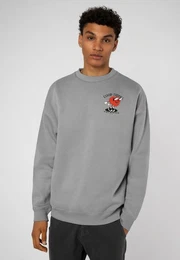Sweatshirt Sweater mit Backprint Cartoon