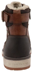 TOM TAILOR Winterboots mit TEX-Membran Braun/Dunkelbraun