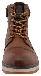 TOM TAILOR Winterboots mit TEX-Membran Braun/Dunkelbraun