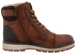 TOM TAILOR Winterboots mit TEX-Membran Braun/Dunkelbraun