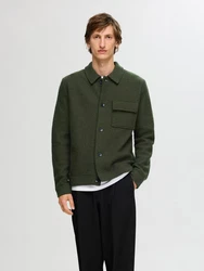 SELECTED HOMME Strickjacke SLHNEALY LS KNIT SHIRT JACKET NOOS 