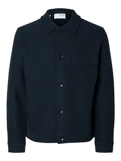 SELECTED HOMME Strickjacke SLHNEALY LS KNIT SHIRT JACKET NOOS 