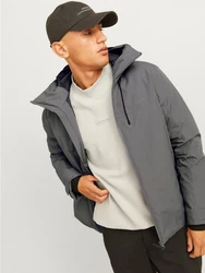 Jack & Jones Outdoorjacke JCOSUMMIT PADDED SHELL JACKET SN Hellgrau/Dunkelgrau/Grau