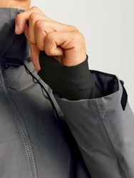 Jack & Jones Outdoorjacke JCOSUMMIT PADDED SHELL JACKET SN Hellgrau/Dunkelgrau/Grau