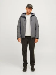 Jack & Jones Outdoorjacke JCOSUMMIT PADDED SHELL JACKET SN Hellgrau/Dunkelgrau/Grau