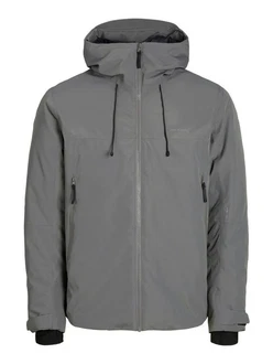 Jack & Jones Outdoorjacke JCOSUMMIT PADDED SHELL JACKET SN Hellgrau/Dunkelgrau/Grau