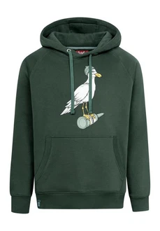 Derbe Sweatshirt Hoodie Sturmmöwe Dunkelgrün/Grün/Türkis