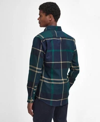 Barbour Langarmhemd Herren Hemd DUNOON TAIL Dunkelgrün