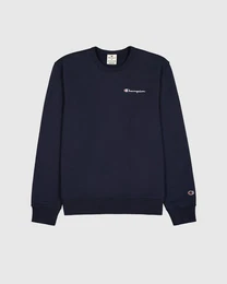 Sweatshirt Herren Fleece Sweatshirt mit kleinem Logo - Dunkelblau