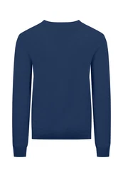 FYNCH-HATTON Strickpullover O-Neck Dunkelblau/Blau
