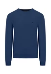 FYNCH-HATTON Strickpullover O-Neck Dunkelblau/Blau