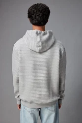 Next Kapuzensweatshirt Premium Hoodie mit Struktur Grau/Hellgrau