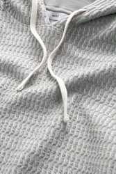 Next Kapuzensweatshirt Premium Hoodie mit Struktur Grau/Hellgrau