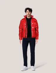 HUGO Steppjacke Biron2441 (1-St) Rot/Dunkelrot