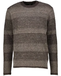 Strickpullover Herren Strickpullover mit Wolle und Alpaka LEANDO (1-tlg)