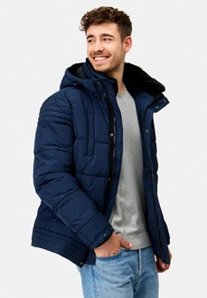 Indicode Winterjacke INBlaise Dunkelblau