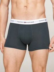 Tommy Hilfiger Underwear 3P Trunk Print blau (stripe, mil denim, vibrant indigo)