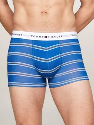 Tommy Hilfiger Underwear 3P Trunk Print blau (stripe, mil denim, vibrant indigo)