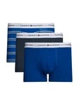Tommy Hilfiger Underwear 3P Trunk Print blau (stripe, mil denim, vibrant indigo)
