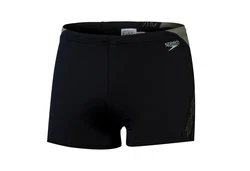 Speedo Badehose Hyperboom Splice Aquashort Schwarz/Blau/Dunkelblau/Grün