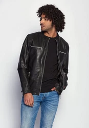 Maze Bikerjacke Flint Schwarz