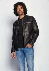 Maze Bikerjacke Flint Schwarz