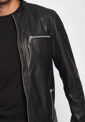Maze Bikerjacke Flint Schwarz
