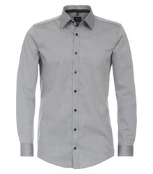 VENTI Businesshemd extra langer Arm uni Grau/Dunkelgrau/Hellgrau