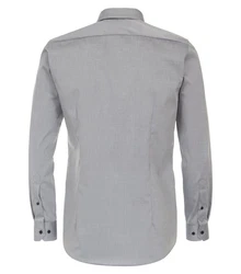 VENTI Businesshemd extra langer Arm uni Grau/Dunkelgrau/Hellgrau