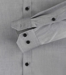 VENTI Businesshemd extra langer Arm uni Grau/Dunkelgrau/Hellgrau