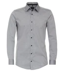 VENTI Businesshemd extra langer Arm uni Grau/Dunkelgrau/Hellgrau