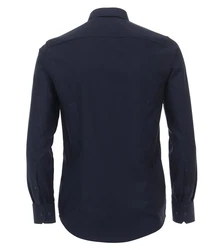 VENTI Businesshemd extra langer Arm uni Dunkelblau/Hellblau