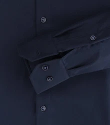 VENTI Businesshemd extra langer Arm uni Dunkelblau/Hellblau