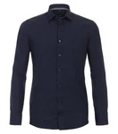 VENTI Businesshemd extra langer Arm uni Dunkelblau/Hellblau