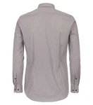 VENTI Businesshemd extra langer Arm Print Grau/Khaki/Braun/Beige/Hellgrau